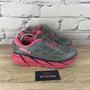 Hoka One One Clifton 2 Gray Pink
